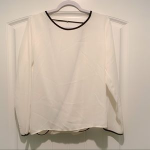 White top with open back